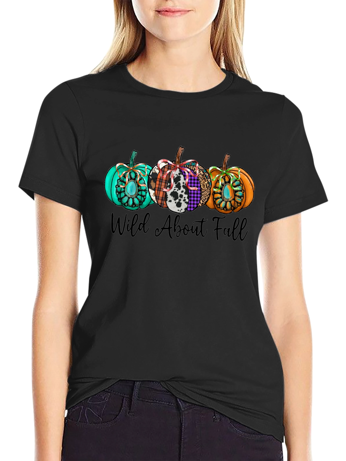 Wild About Fall Pumpkin Graphic Tee