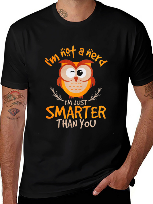 Owl Nerd T-Shirt Smarter Than You