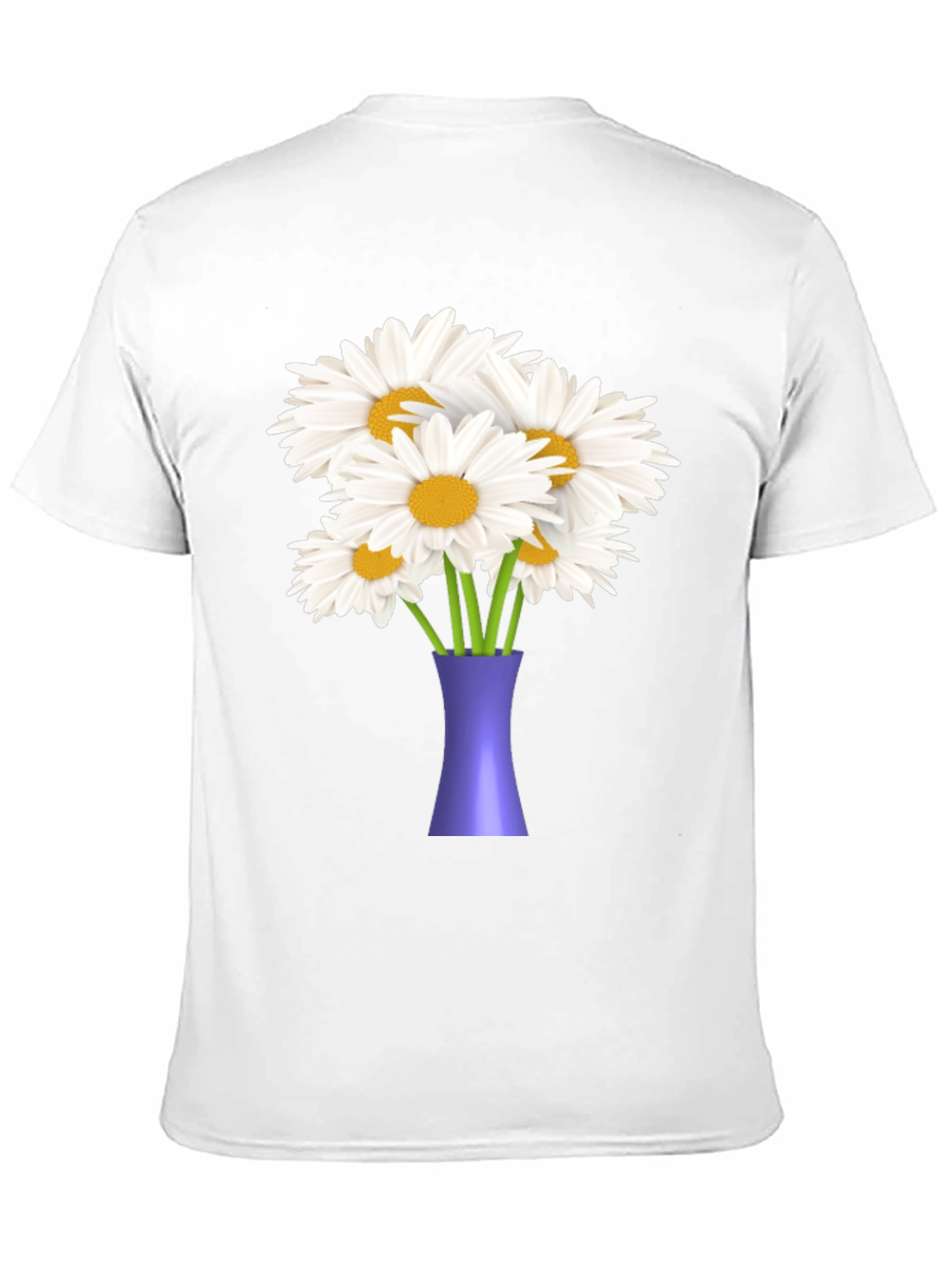 Daisy Bouquet Graphic Tee - Black Casual T-Shirt
