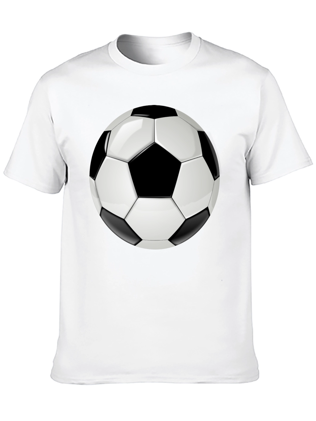 Soccer Ball Graphic T-Shirt - Black