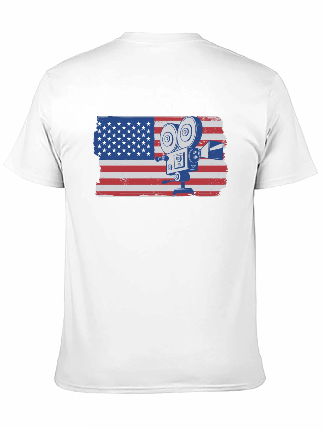 American Flag Camera T-Shirt