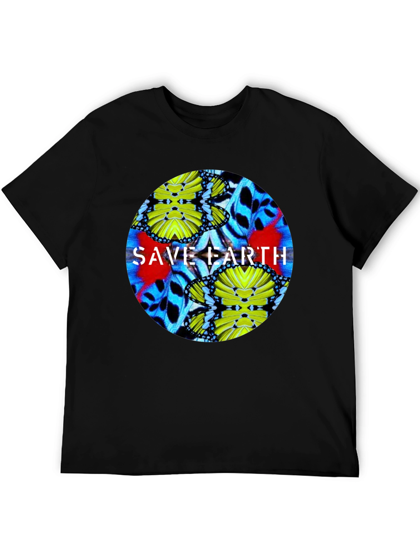 Save Earth Graphic Tee - Black Unisex T-Shirt