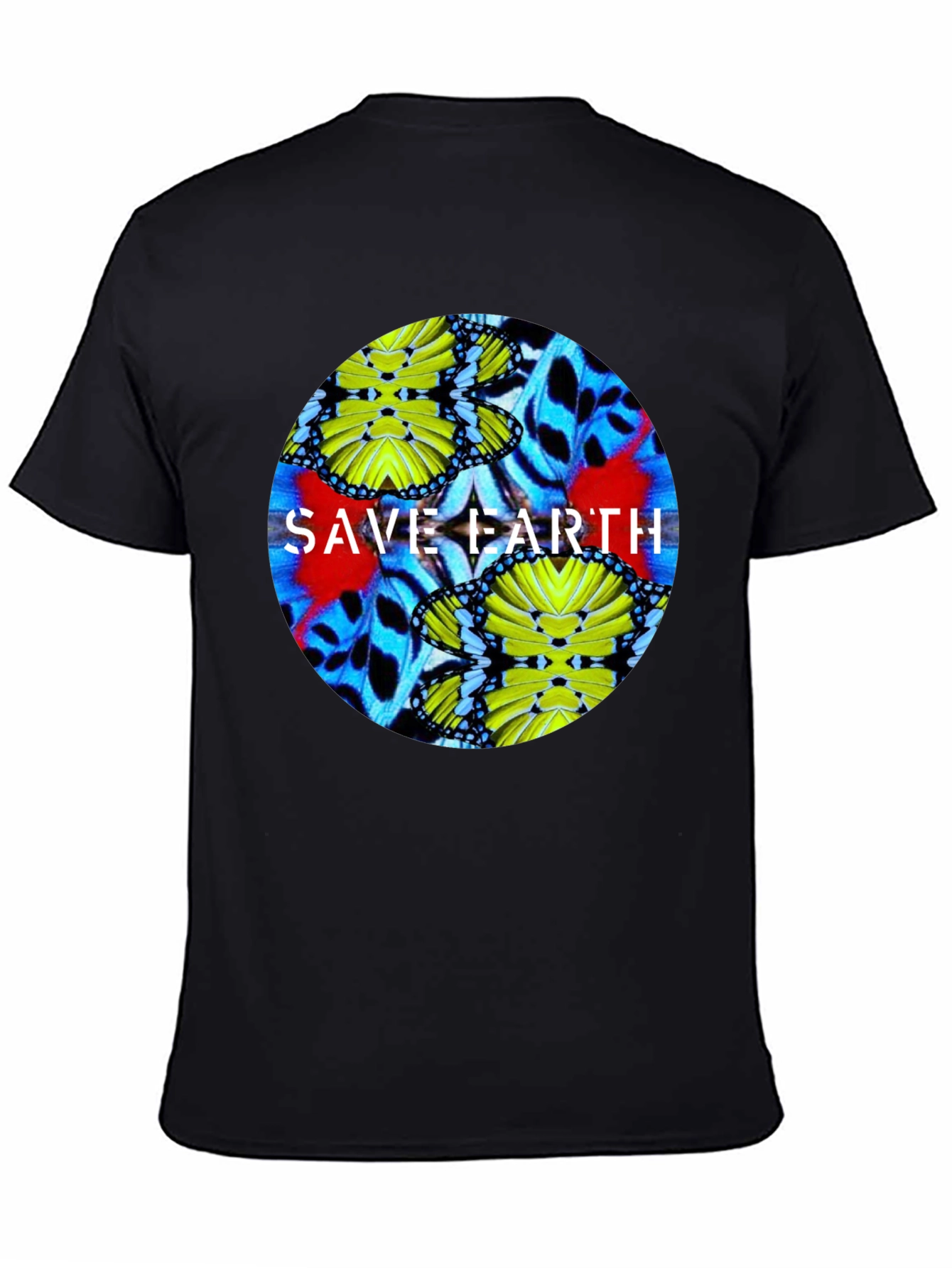 Save Earth Graphic Tee - Black Unisex T-Shirt