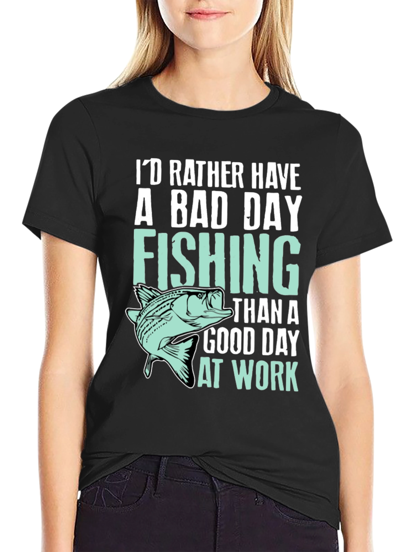 Fishing T-Shirt: Id Rather Be Fishing