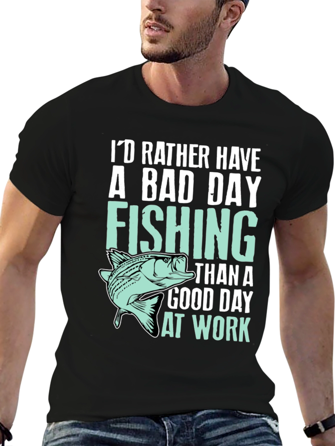 Fishing T-Shirt: Id Rather Be Fishing
