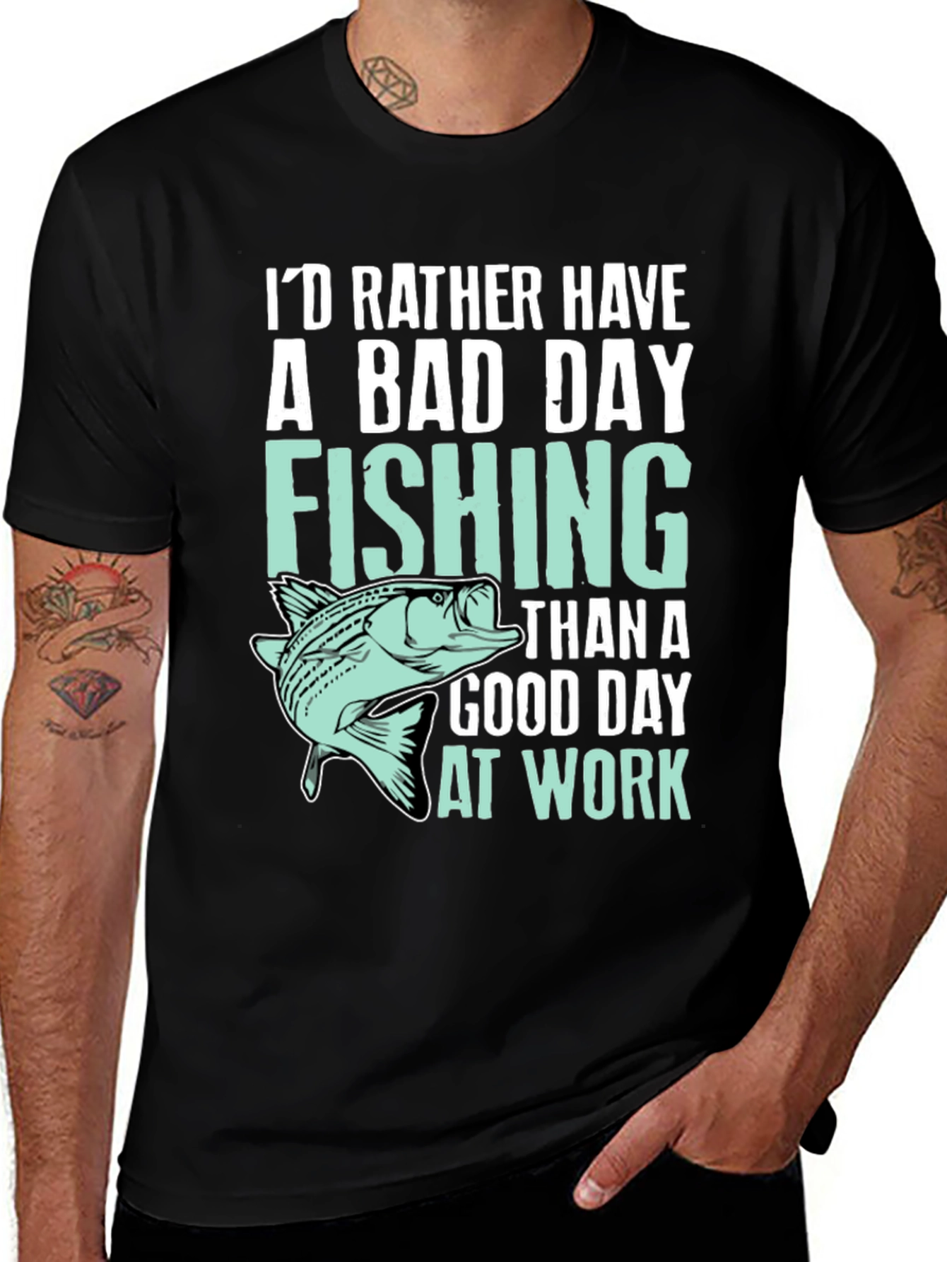 Fishing T-Shirt: Id Rather Be Fishing