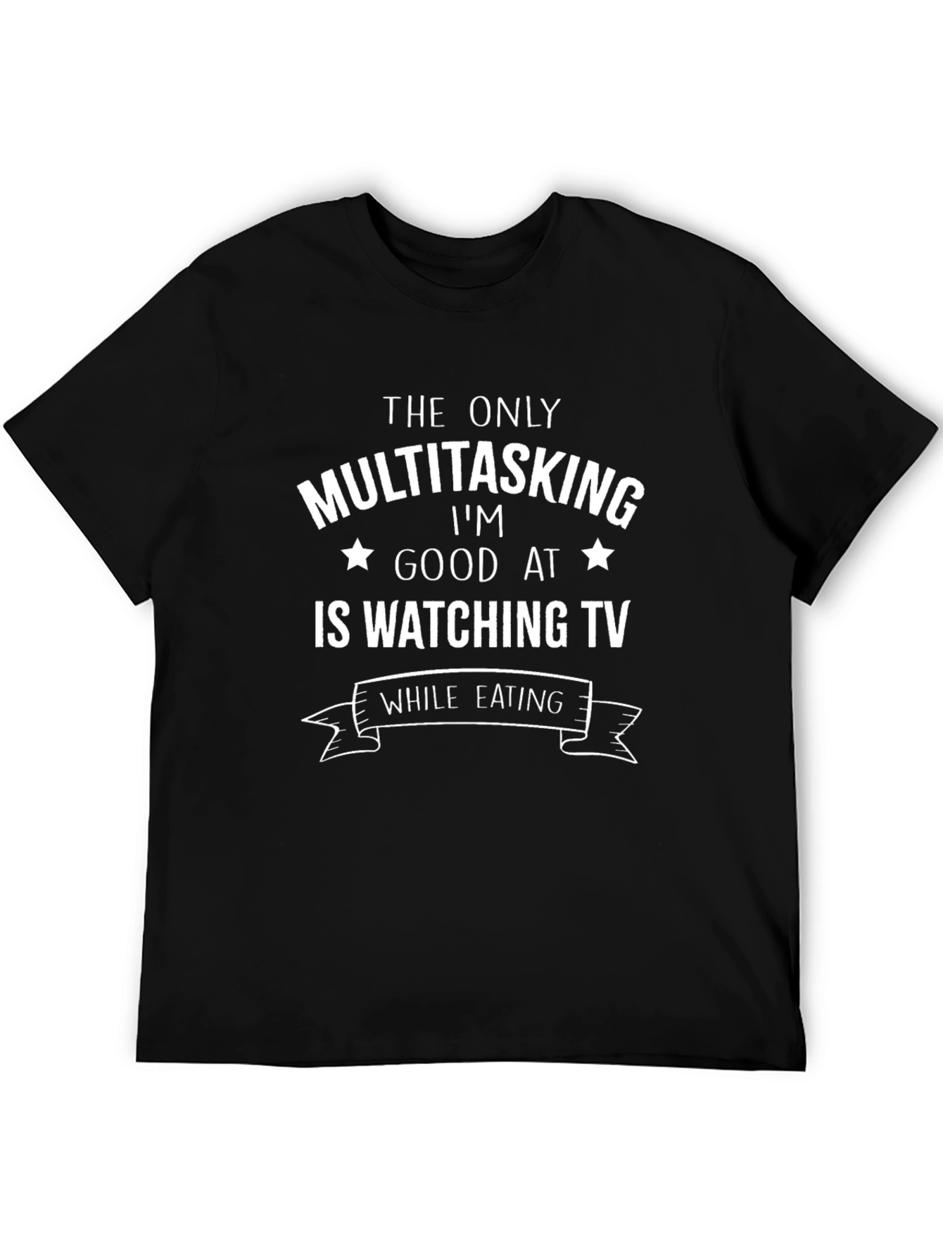 Funny Multitasking TV Watching T-Shirt