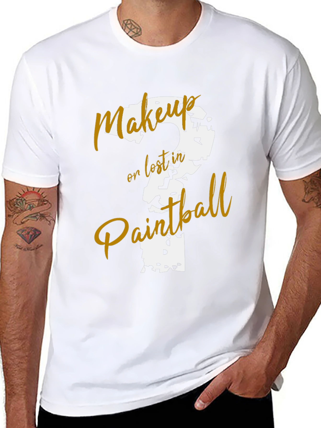 Makeup or Lost in Paintball T-Shirt