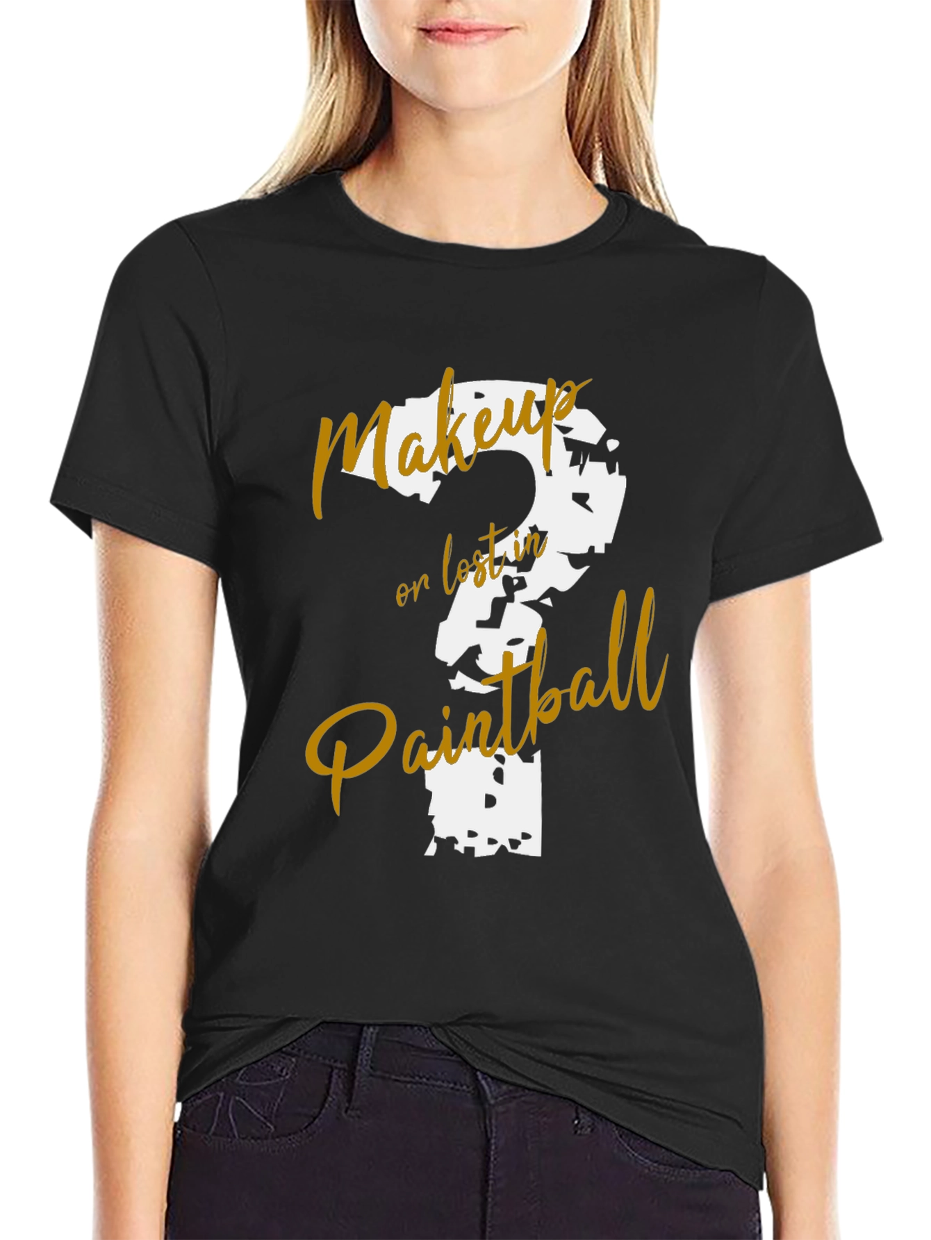 Makeup or Lost in Paintball T-Shirt