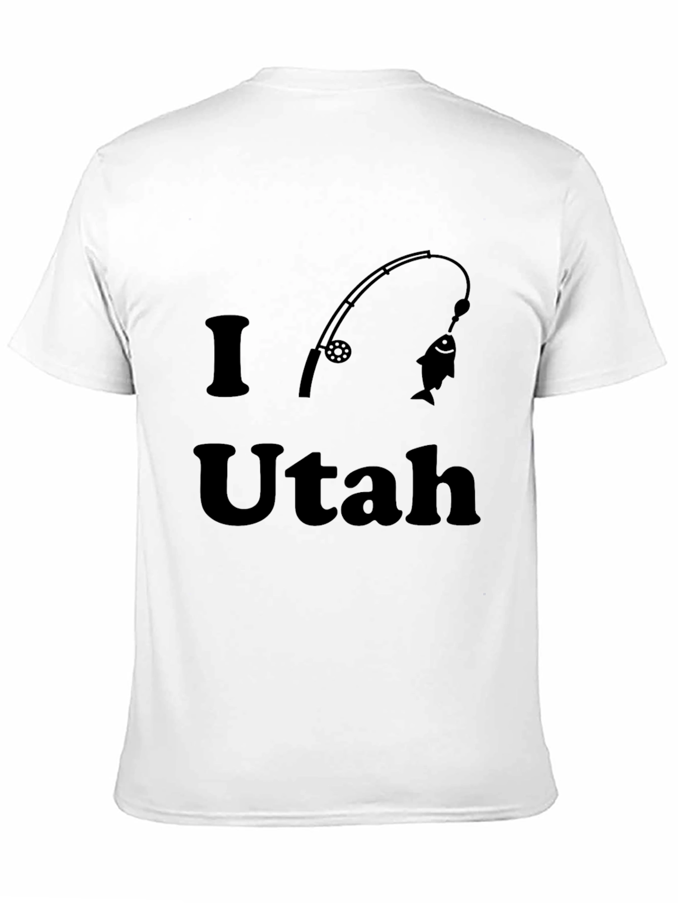 I Love Utah Fishing Rod T-Shirt