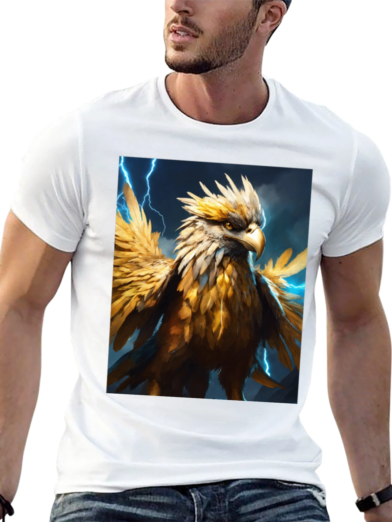Gryphon Graphic Tee - Black Cotton Blend