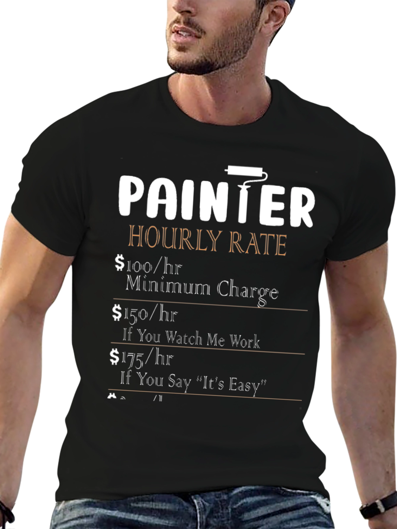 Painter Hourly Rate Funny T-Shirt