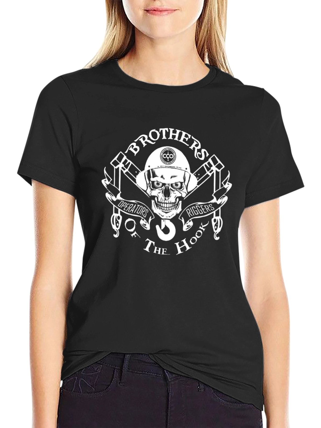 Brothers Operators Riggers of The Hook Black T-Shirt