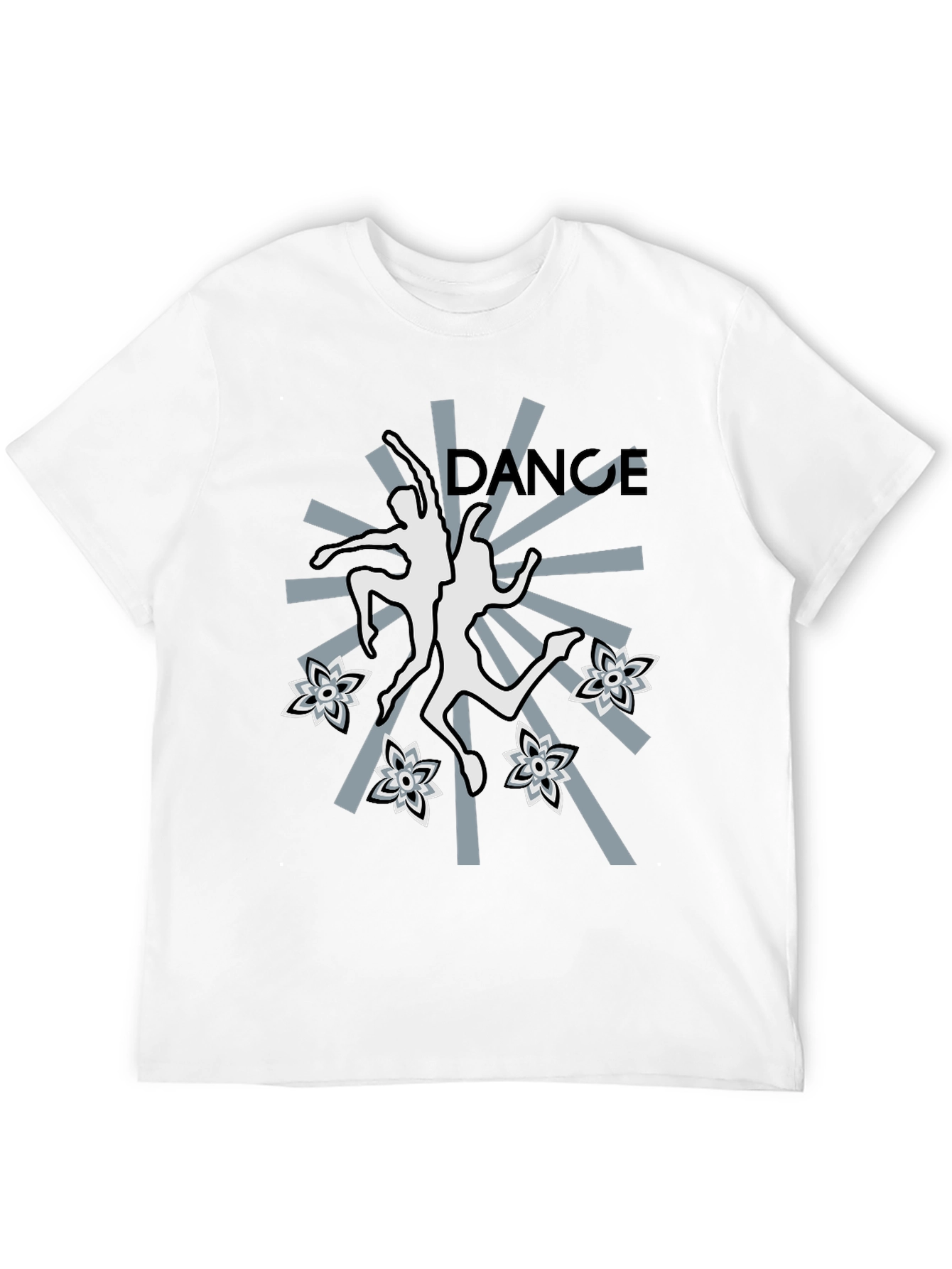 Dance Graphic T-Shirt - Stylish Black Tee