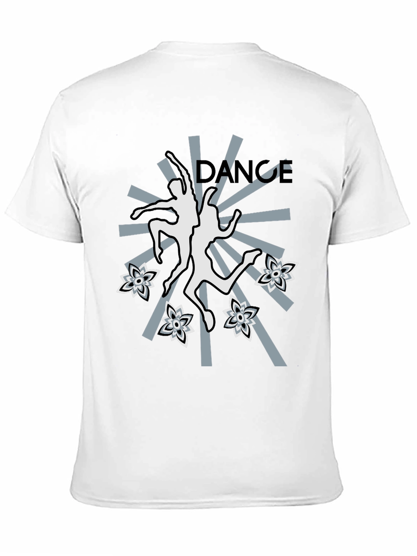 Dance Graphic T-Shirt - Stylish Black Tee