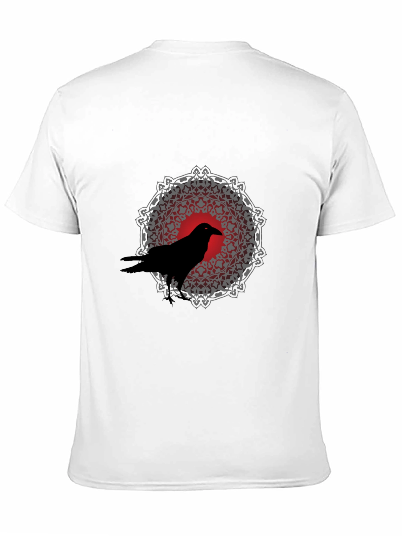 Raven Mandala Graphic Tee - Black