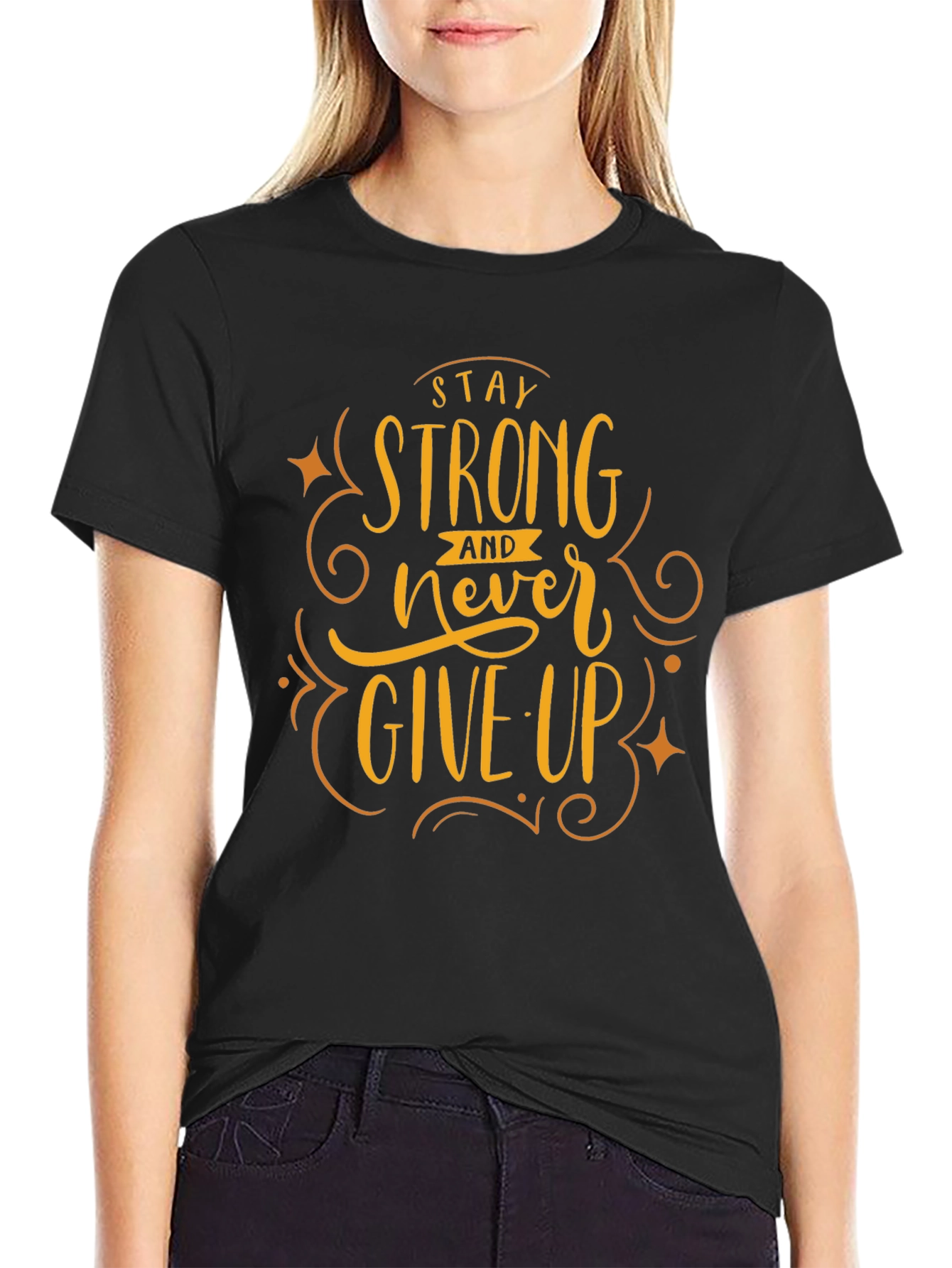 Stay Strong Graphic Tee - Motivational Shirt