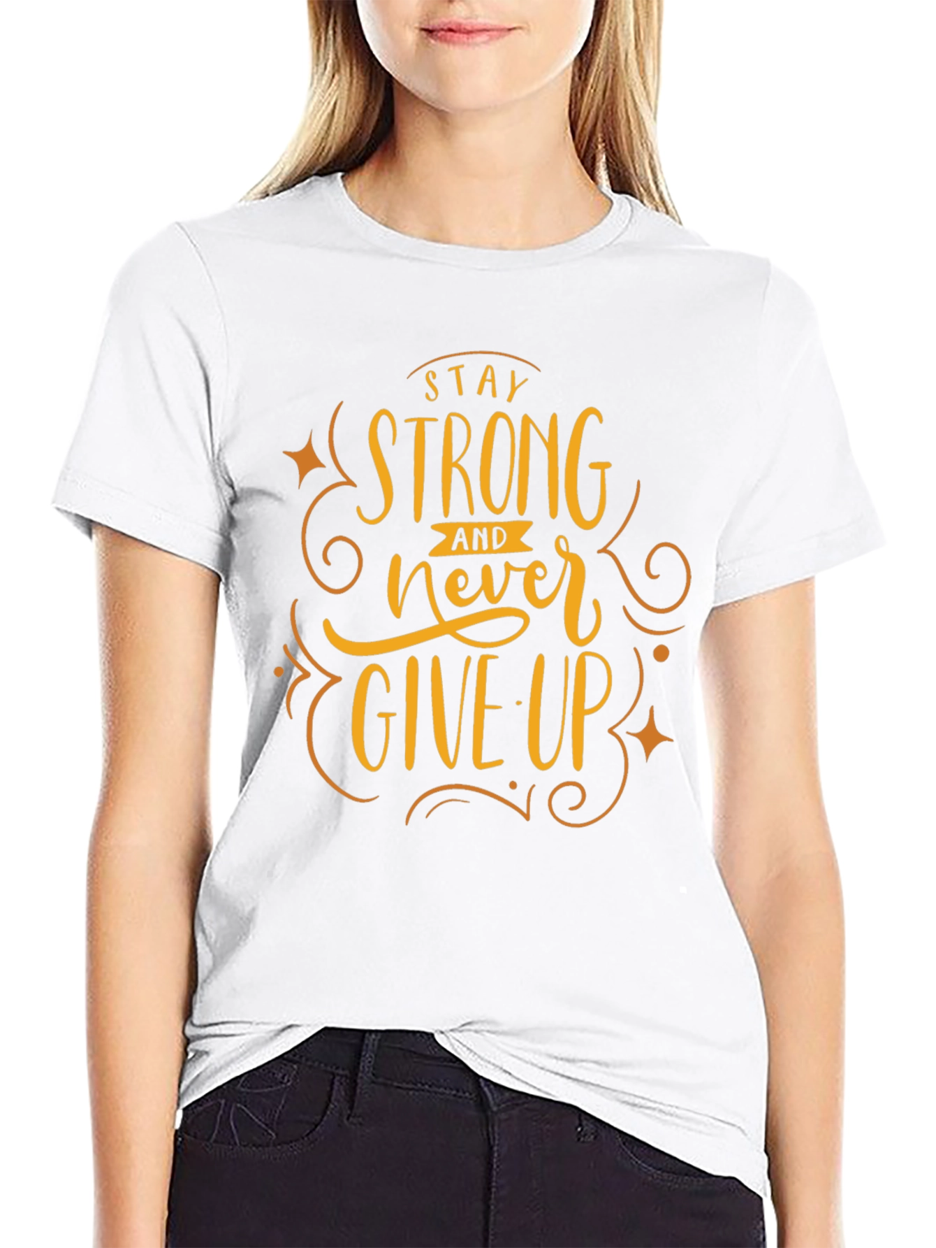 Stay Strong Graphic Tee - Motivational Shirt