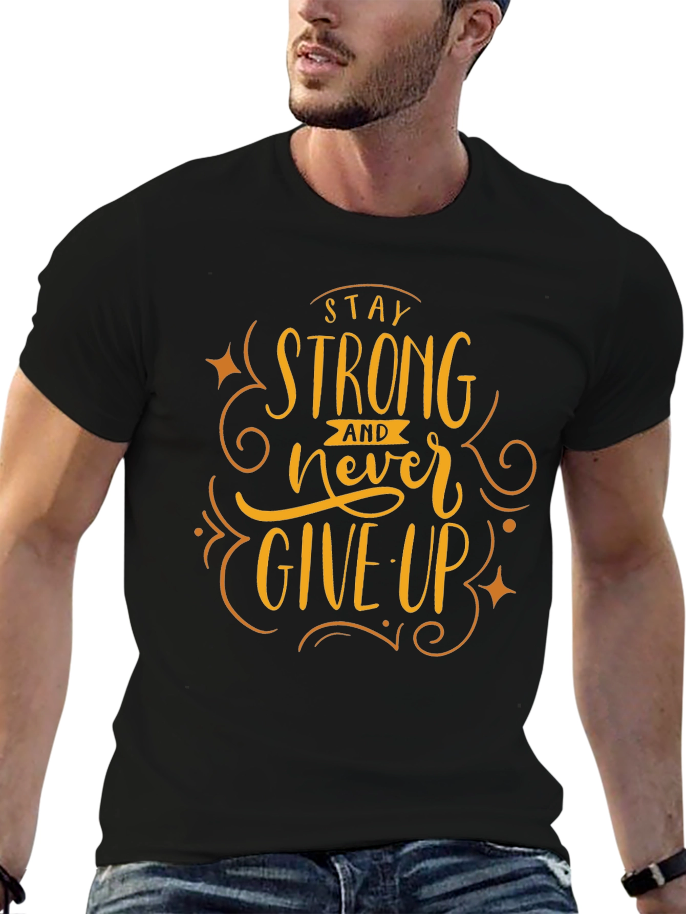 Stay Strong Graphic Tee - Motivational Shirt