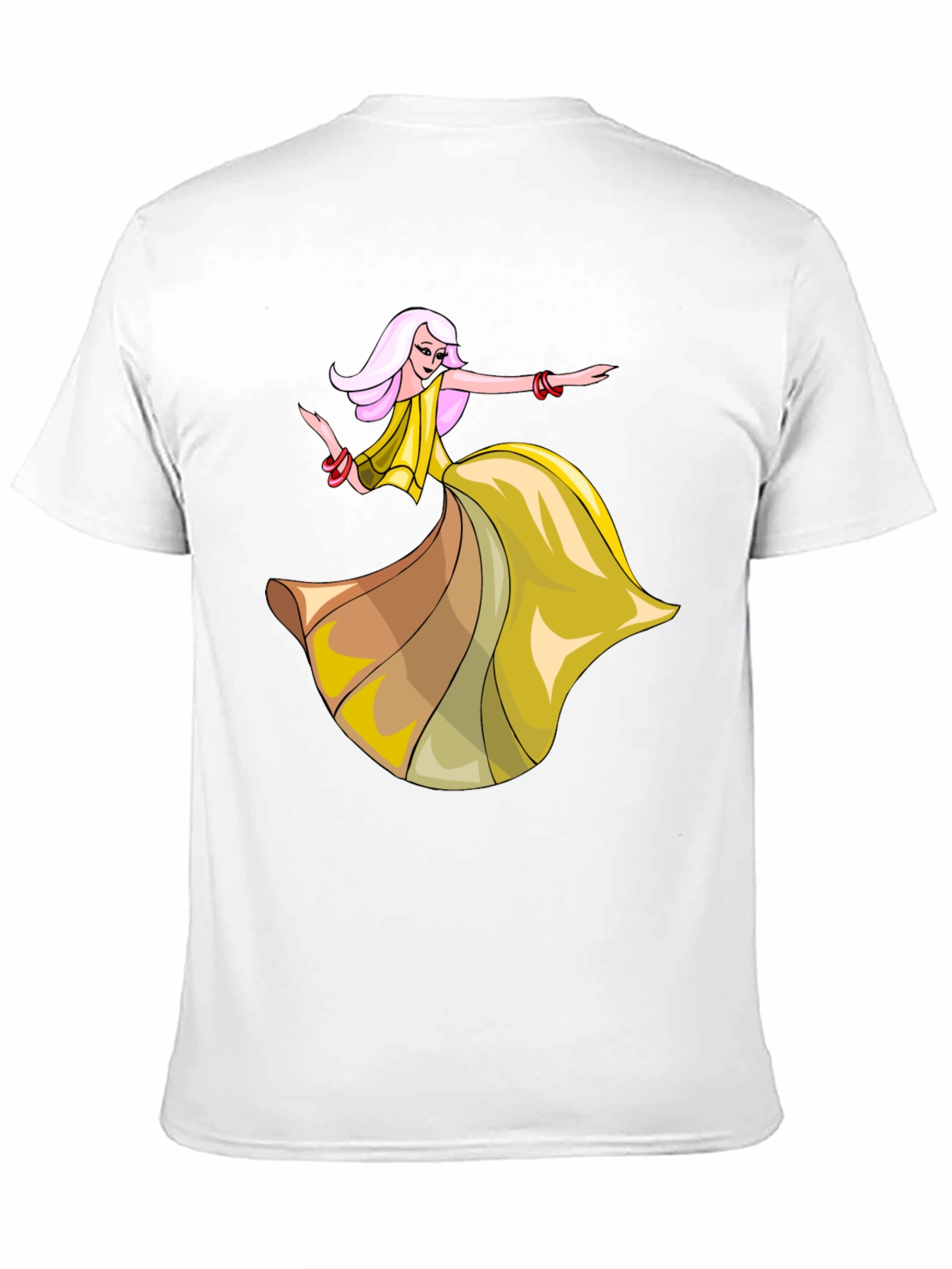 Dancing Lady Graphic Tee - Stylish Black T-Shirt