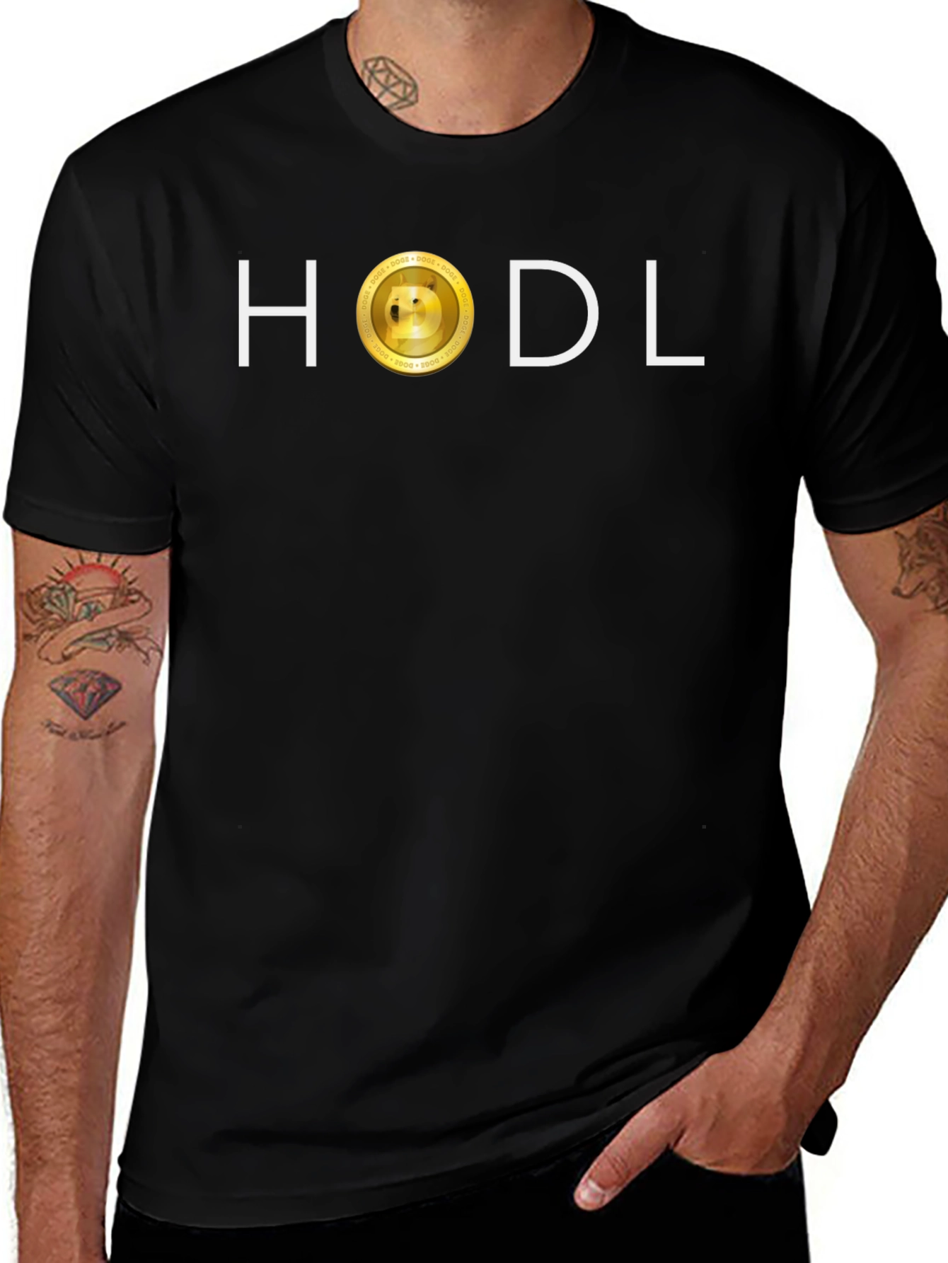 HODL Doge Coin T-Shirt - Crypto Investor Tee