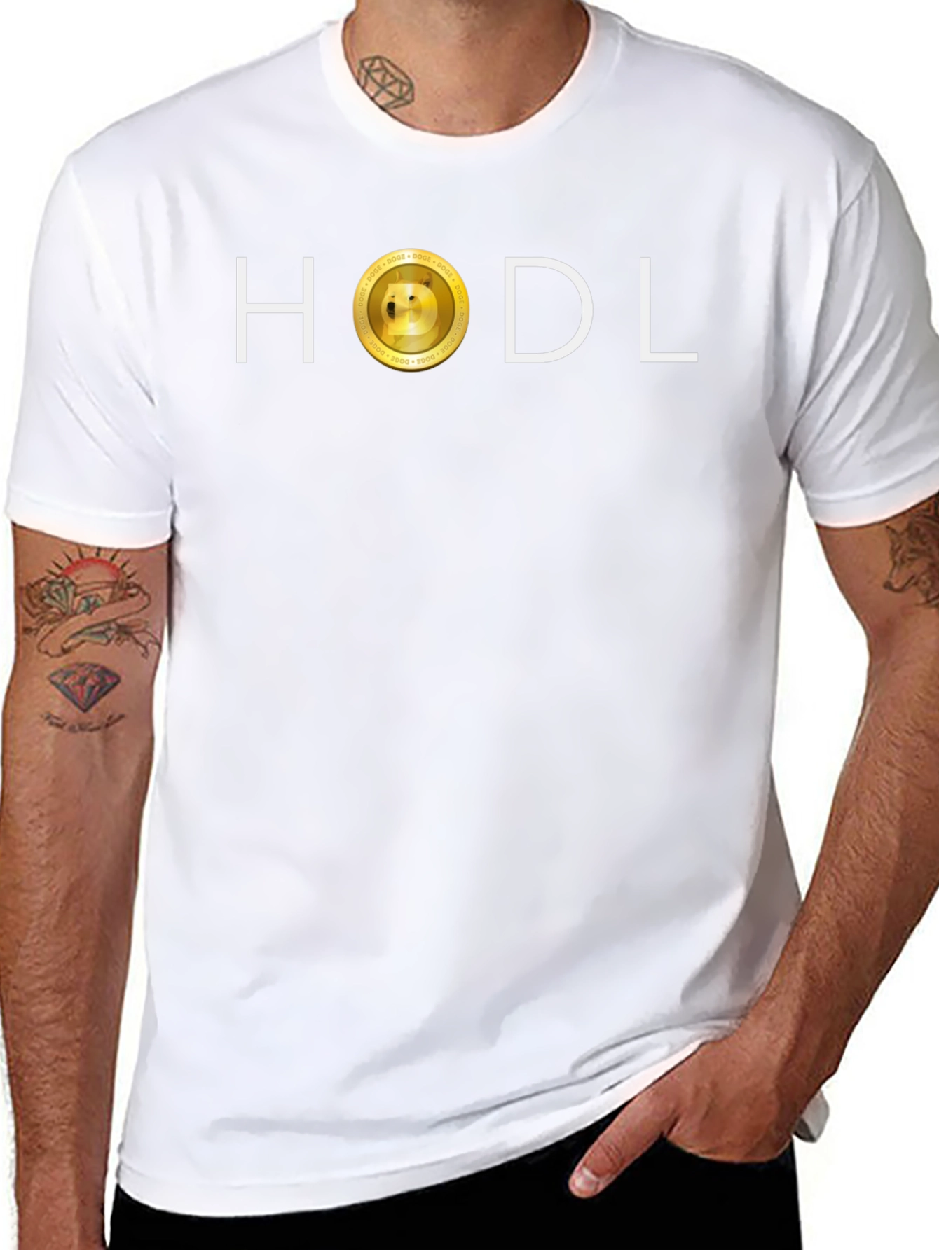 HODL Doge Coin T-Shirt - Crypto Investor Tee