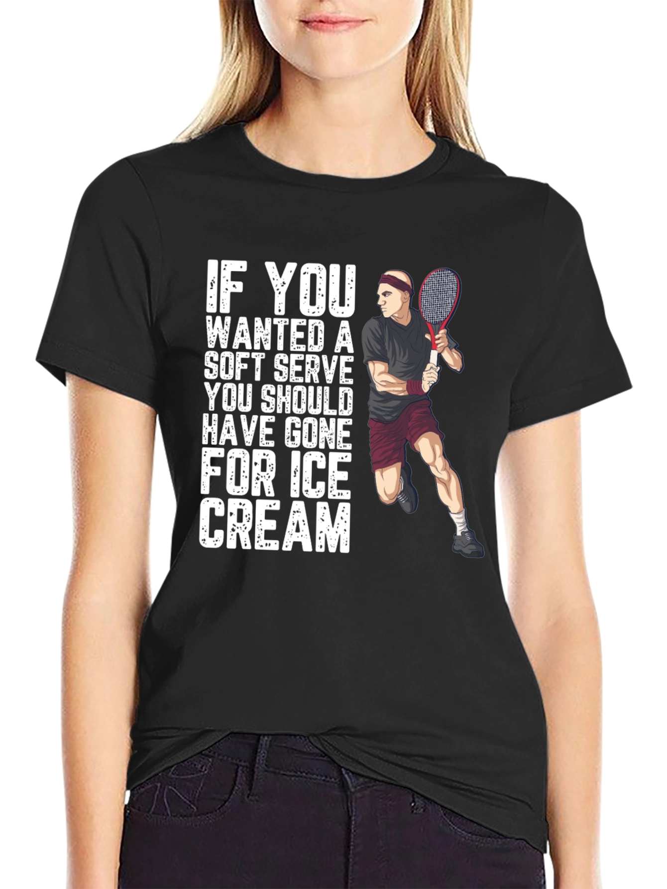 Soft Serve Ice Cream Tennis T-Shirt
