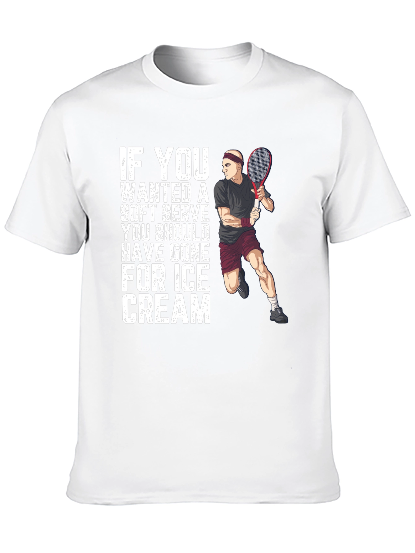 Soft Serve Ice Cream Tennis T-Shirt