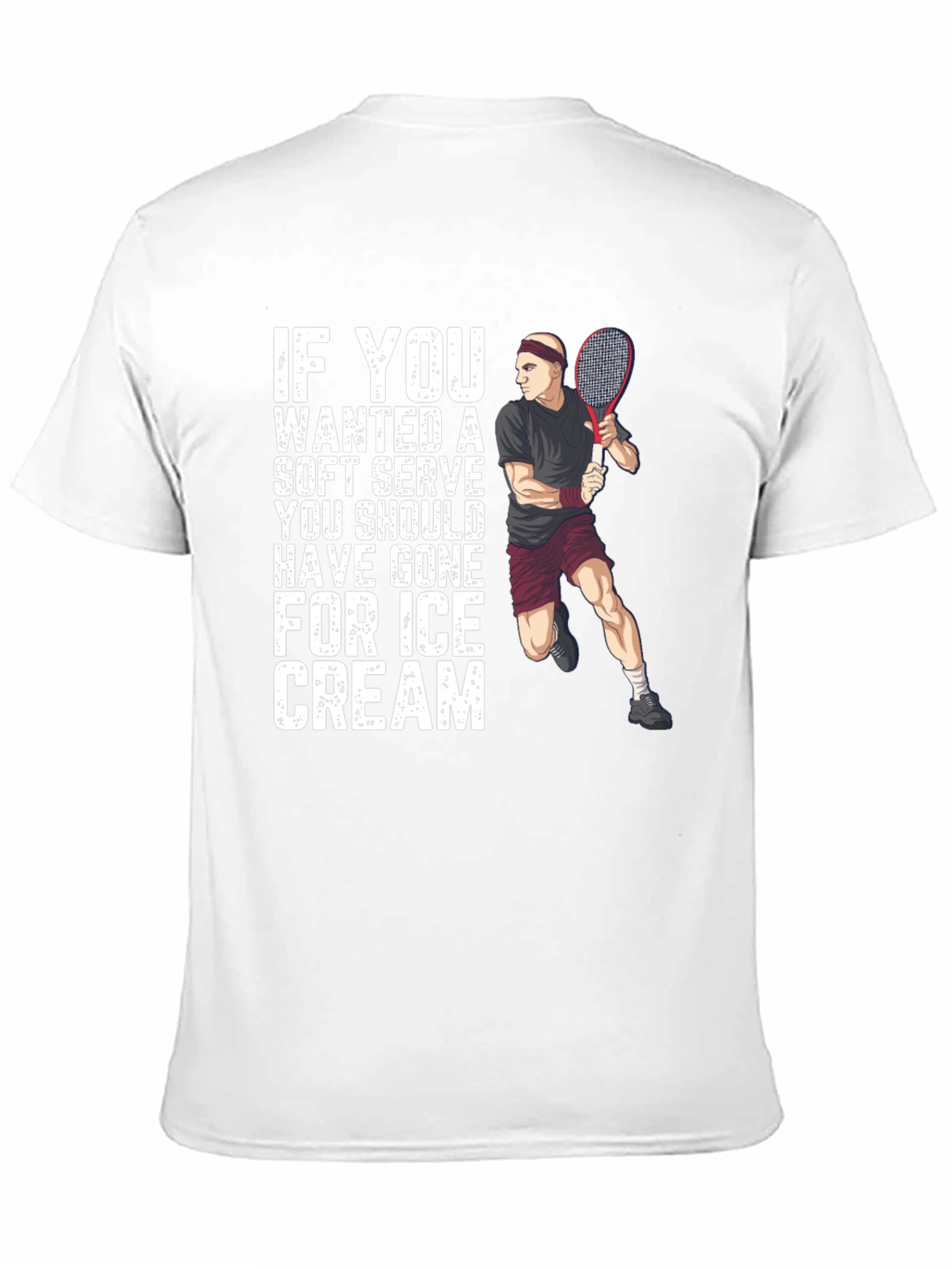 Soft Serve Ice Cream Tennis T-Shirt