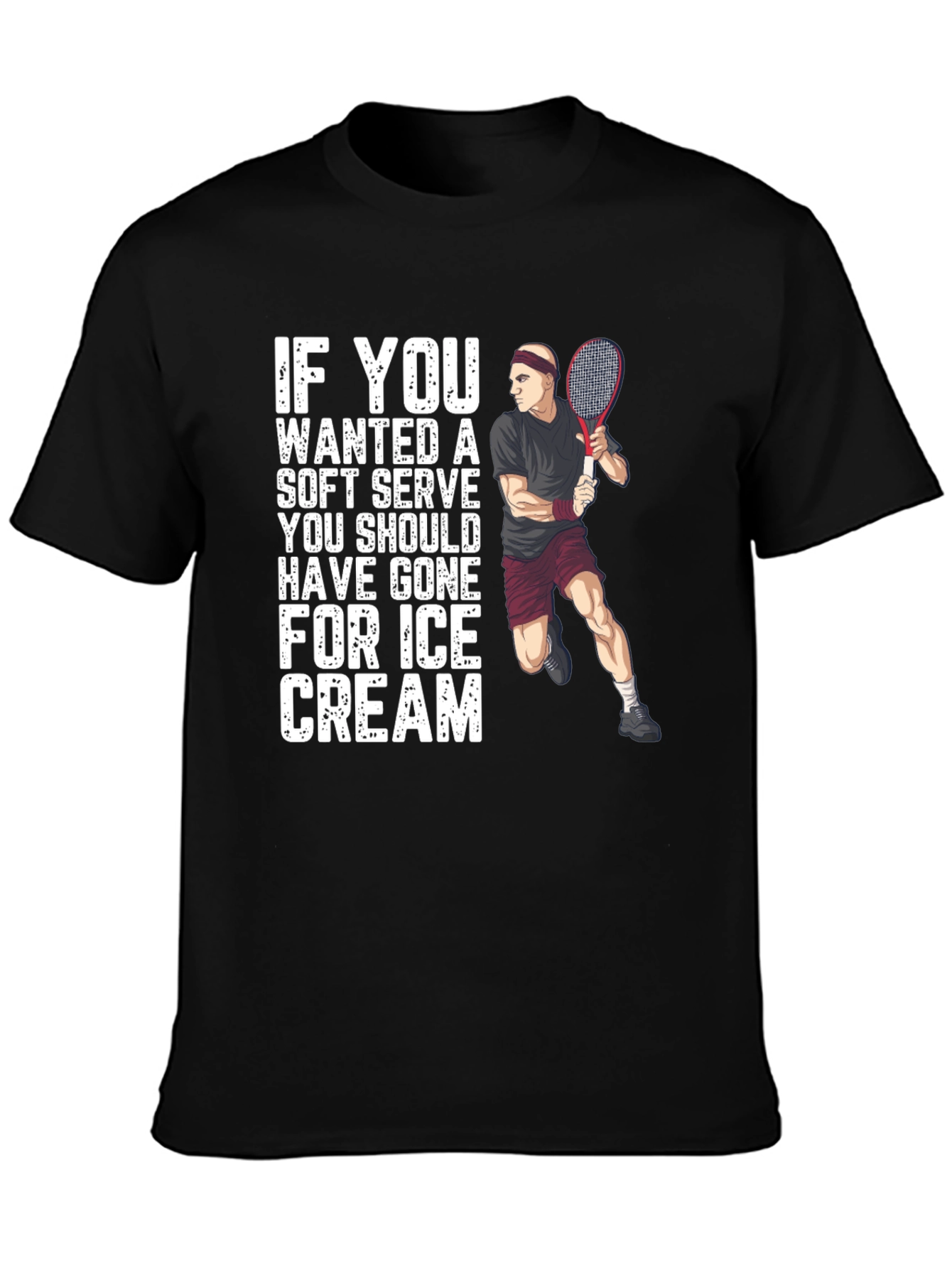Soft Serve Ice Cream Tennis T-Shirt