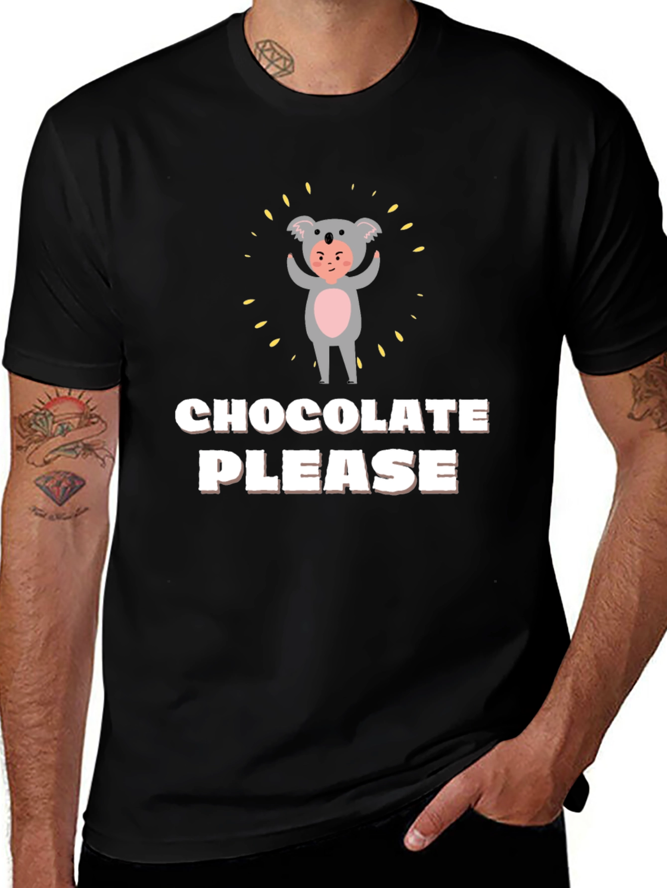 Chocolate Please Funny Graphic Tee