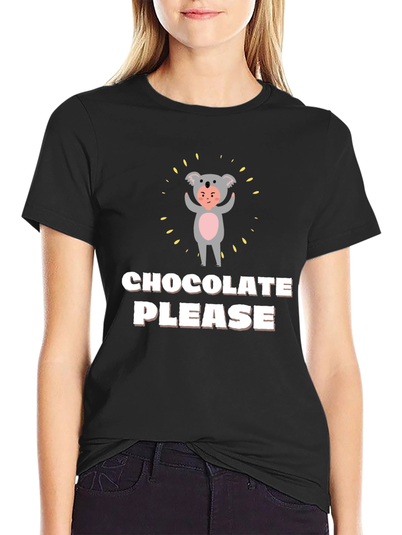 Chocolate Please Funny Graphic Tee