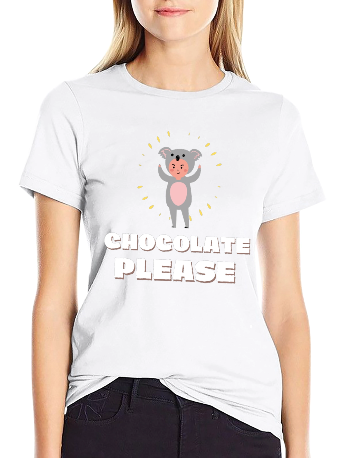 Chocolate Please Funny Graphic Tee