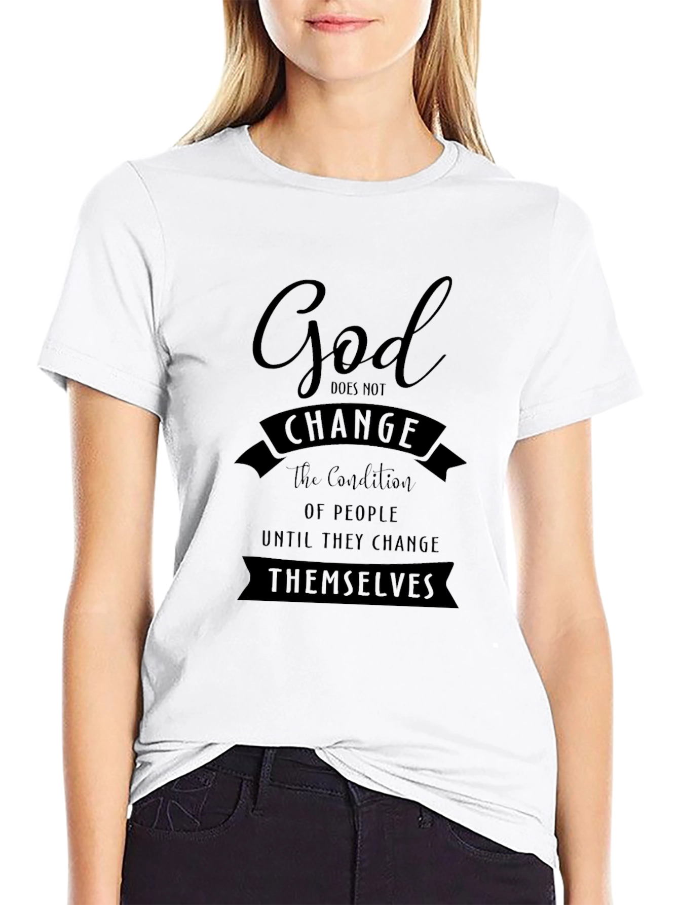 God Changes Themselves Black Tee
