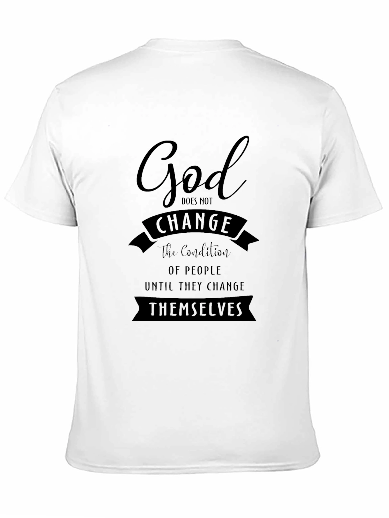 God Changes Themselves Black Tee