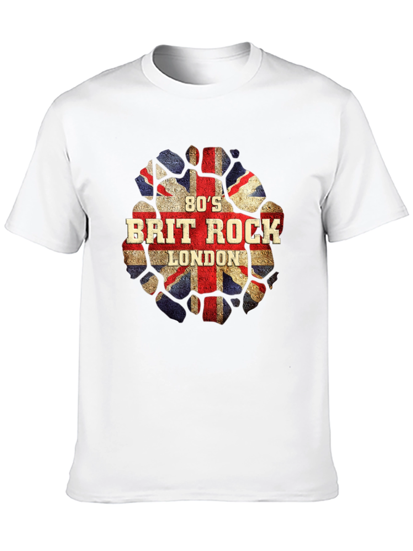 80s Brit Rock London T-Shirt - UK Flag Design