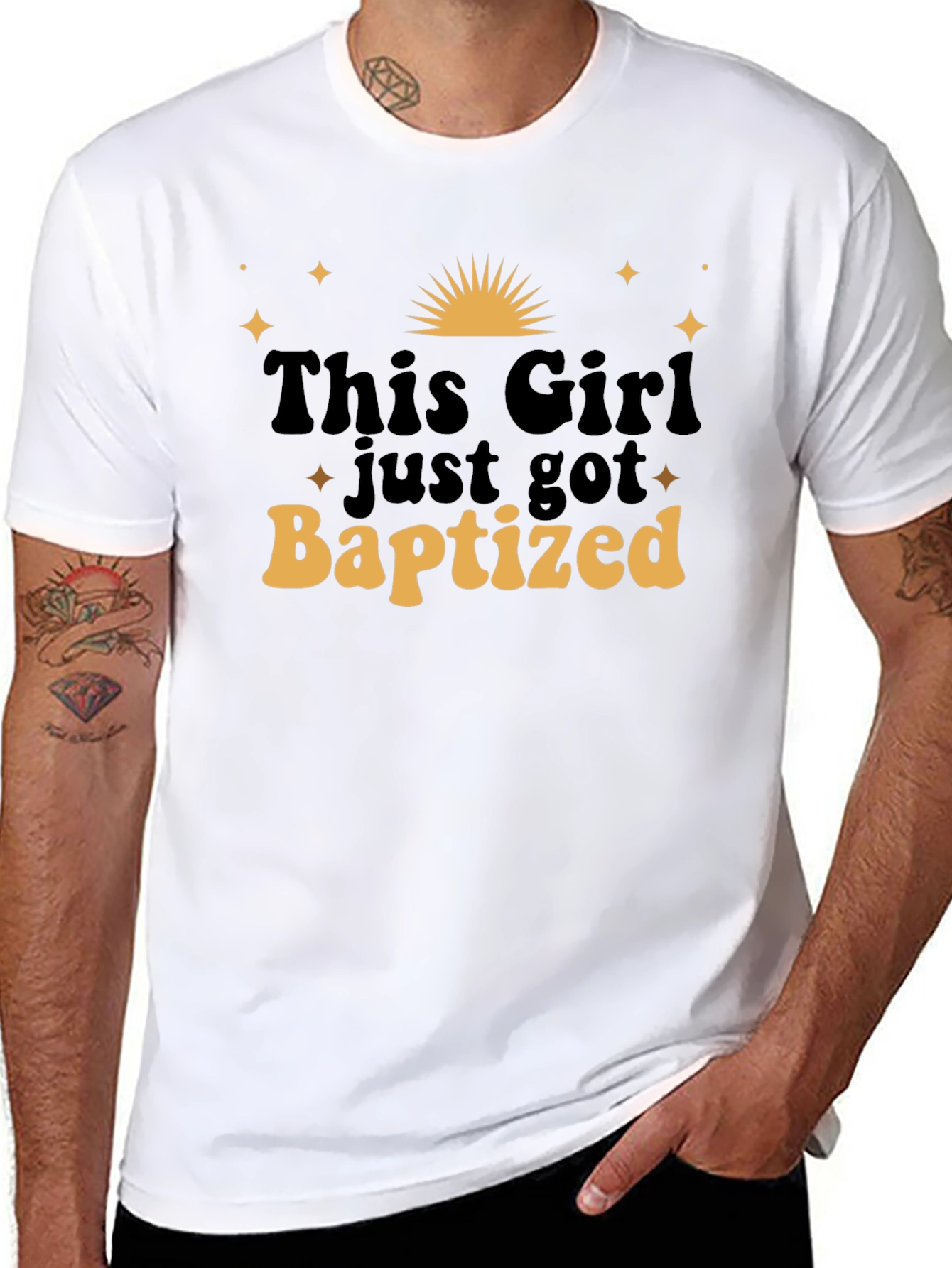 Baptized Girl Graphic Tee - Unisex Crew Neck