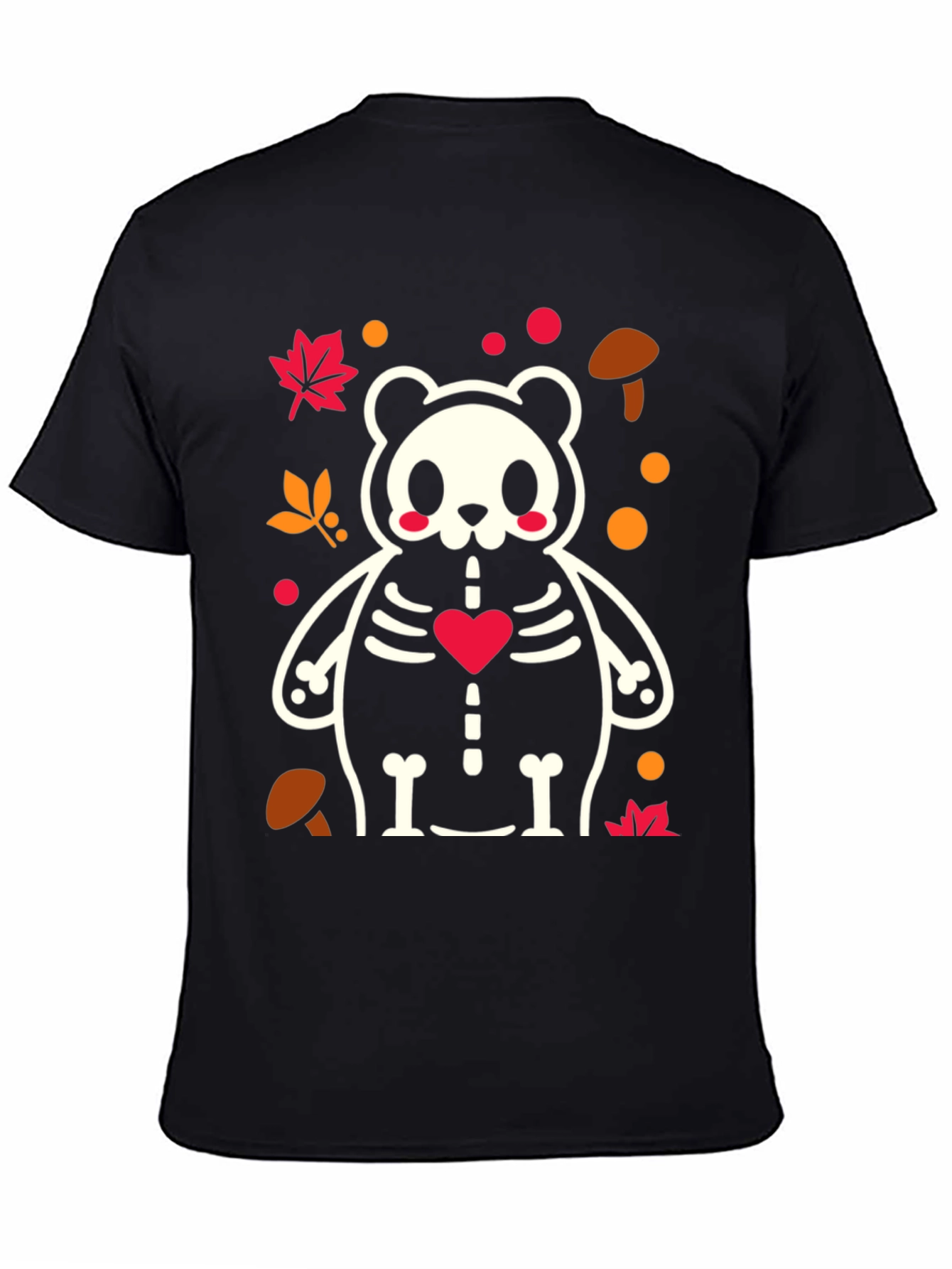 Spooky Cute Panda Skeleton Tee - Halloween Style