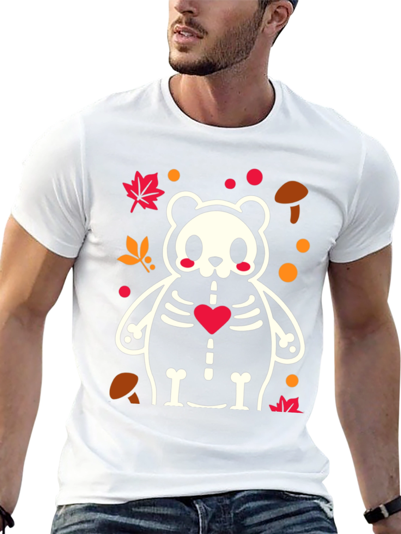 Spooky Cute Panda Skeleton Tee - Halloween Style