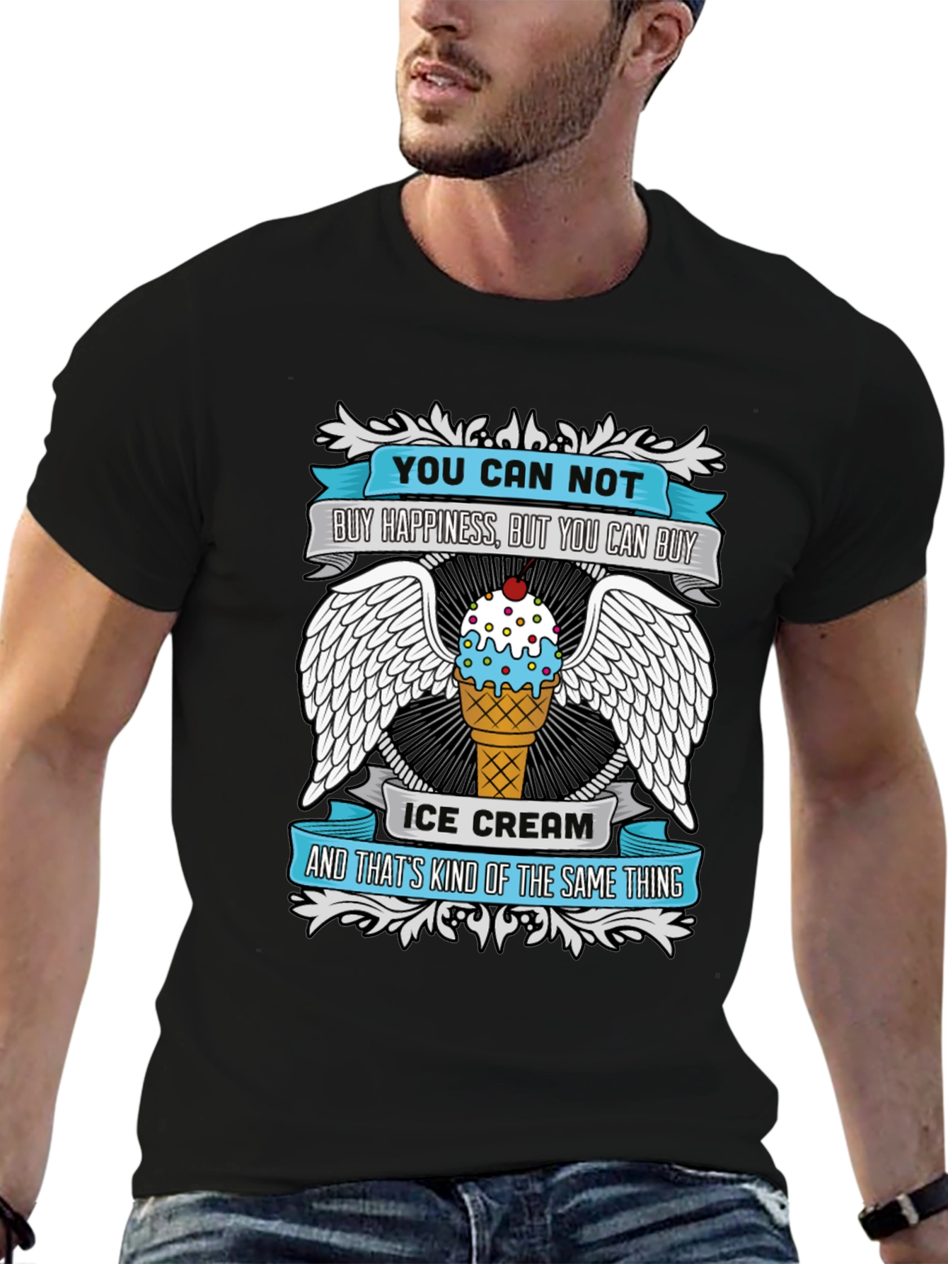 Funny Ice Cream T-Shirt - Buy Happiness