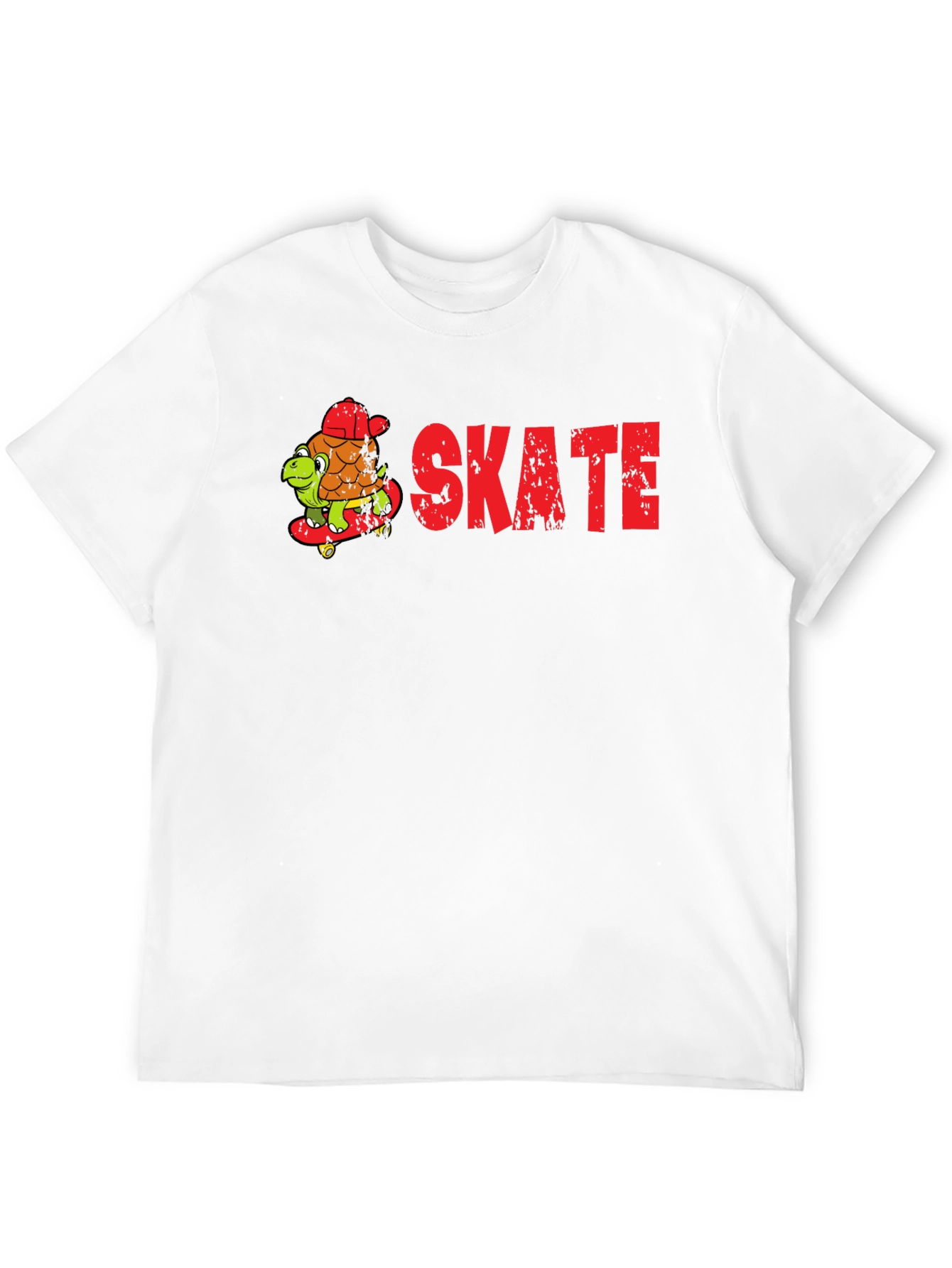 Skateboarding Turtle Graphic T-Shirt