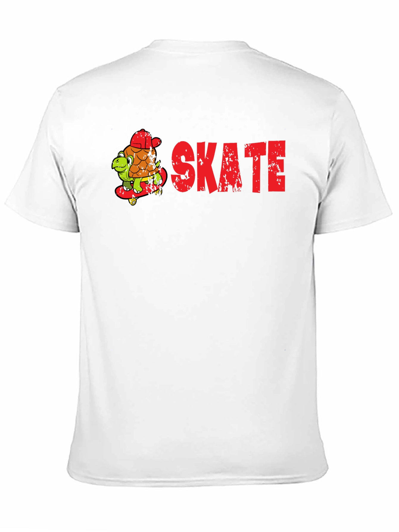 Skateboarding Turtle Graphic T-Shirt