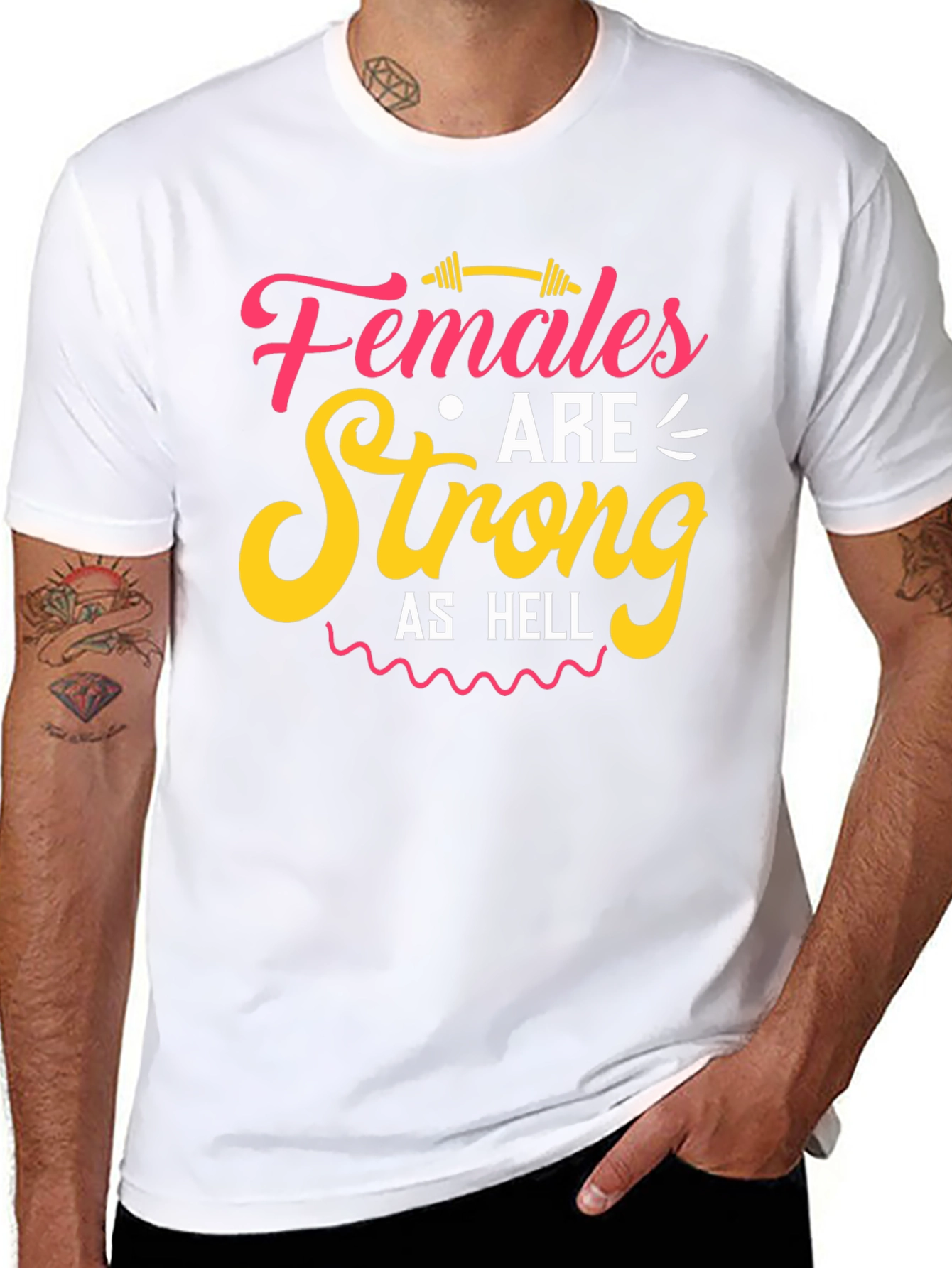 Females are Strong as Hell Graphic Tee