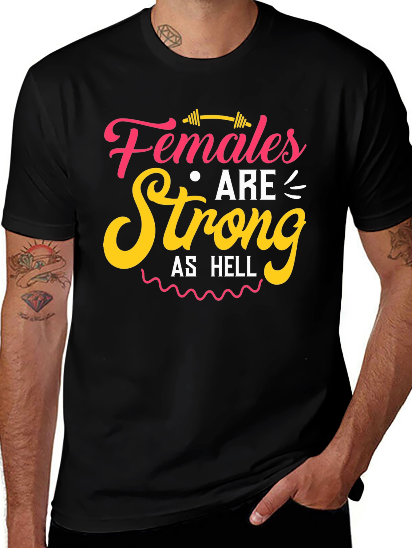 Females are Strong as Hell Graphic Tee