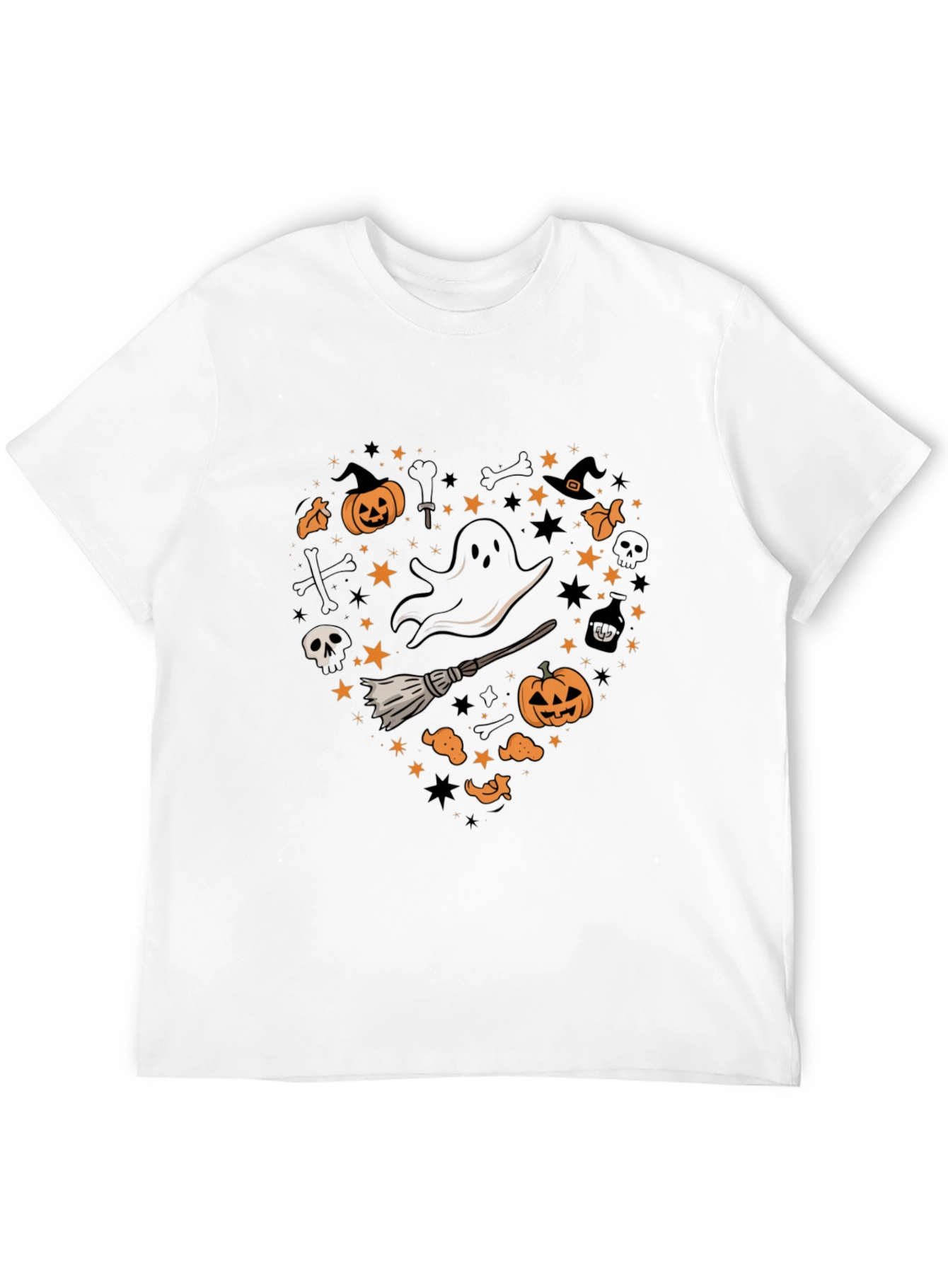 Halloween Ghost Heart Tee
