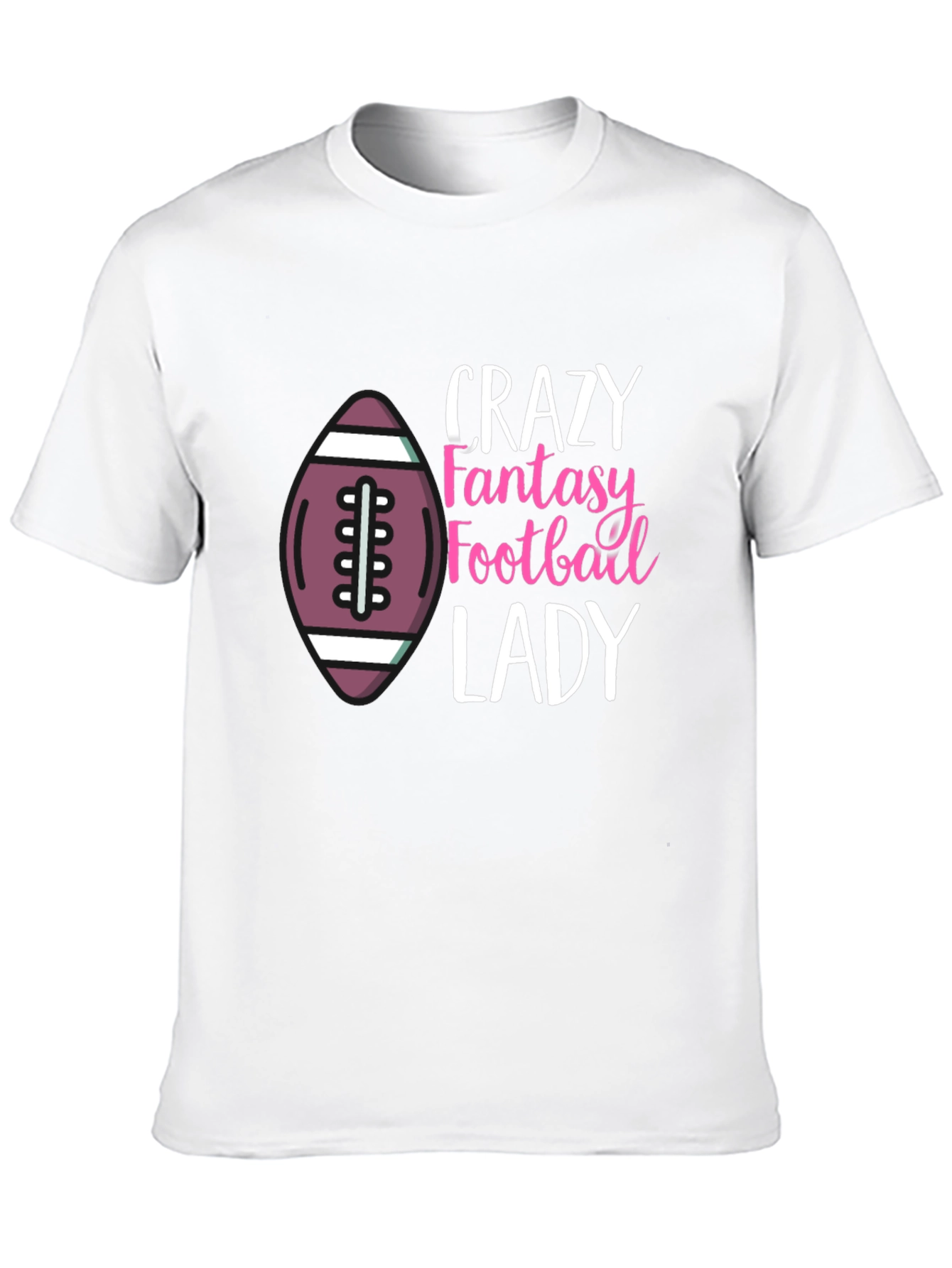 Crazy Fantasy Football Lady T-Shirt