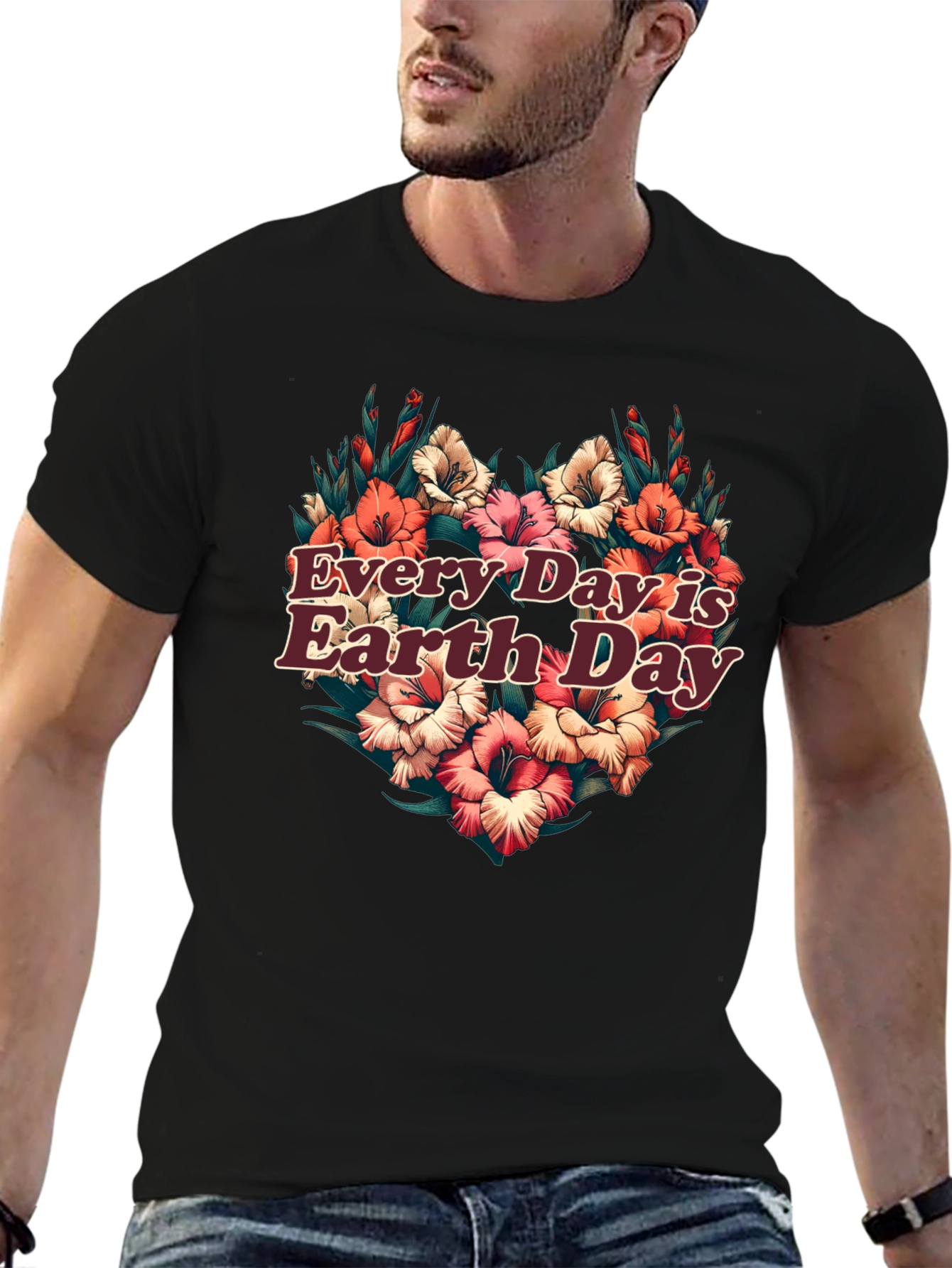 Earth Day Floral Graphic Tee