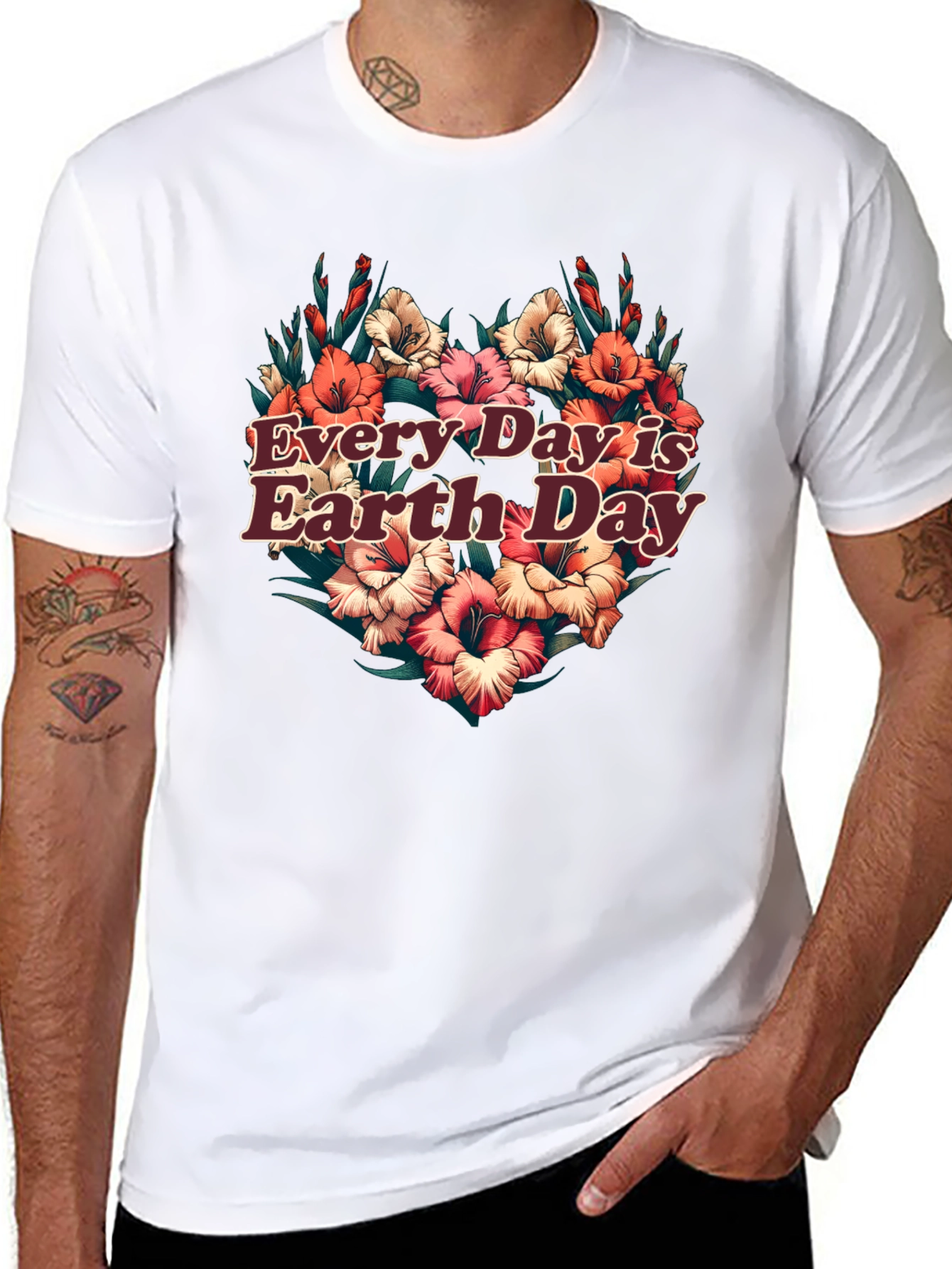 Earth Day Floral Graphic Tee