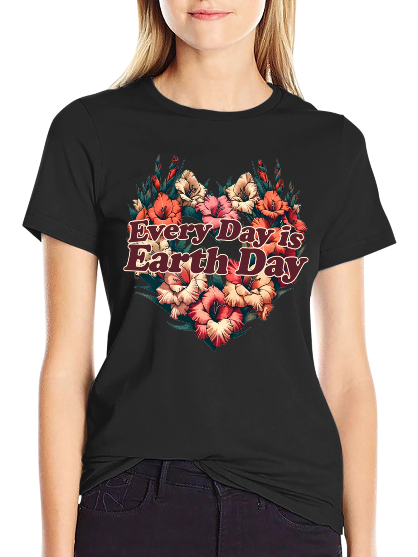 Earth Day Floral Graphic Tee