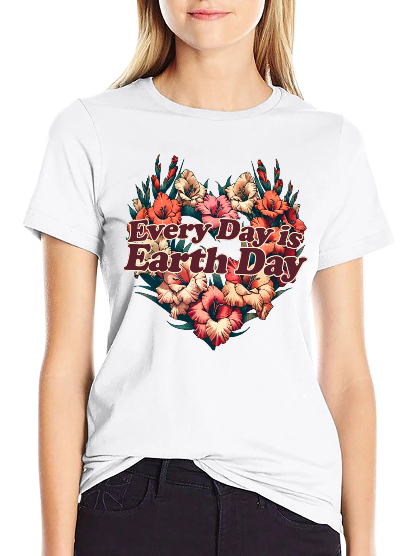 Earth Day Floral Graphic Tee